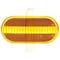 Truck-Lite Signal-Stat, Oval, Yellow, Acrylic, Replacement Lens For Economy Mirrors 8933A - alternate 4